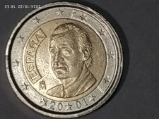 Moneta euro spagna 2001 - 2,