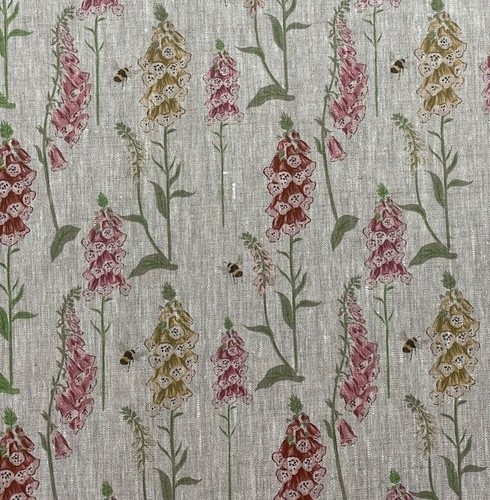 Tessuto 100 lino foxglove - tessuto, 100%