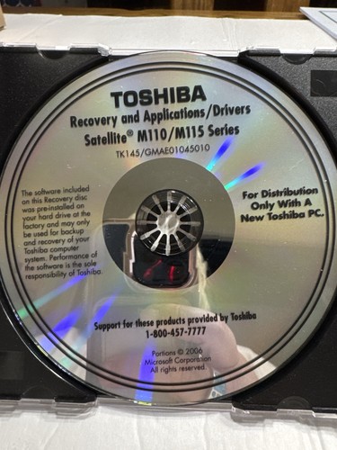 Toshiba satellite recovery - toshiba,