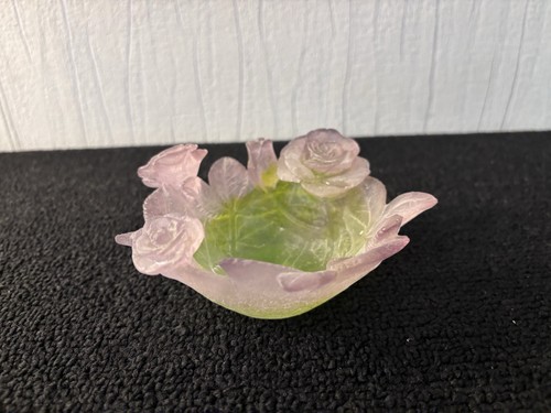 Coupelle rose cristal - , daum