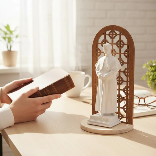 Statua don bosco - cm, in