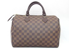 Borsa Louis Vuitton N41531 Damier Speedy 30 Boston da viaggio buona originale LV F/S
