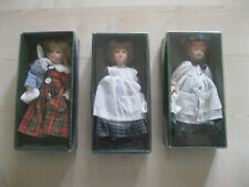 3 BAMBOLE IN PORCELLANA - SERIE DOLLS HOUSE COLLECTION - COME NUOVE