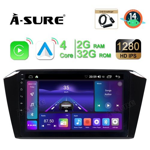 Con dab 32g android 14 - dab+,