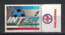 INTER SCUDETTO NUOVO BORDO DI FOGLIO CON APPENDICE FIORENTINA  ANNO 1989   