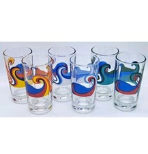 6 BICCHIERI IN VETRO ANNI