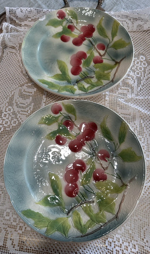 Coppia vecchi piatti - coppia, ceramica