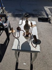 Lampadario Porcellana Di Capodimonte A 3 Luci