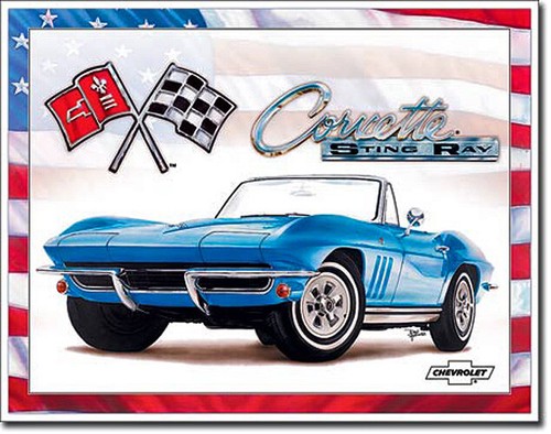 Insegna usa corvette - usa, sting