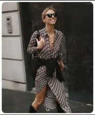 Abito camicia Zara geometrico