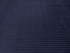 Tessuto In Velluto Di Cotone A Righe Jumbo Lavato 4.5 NAVY