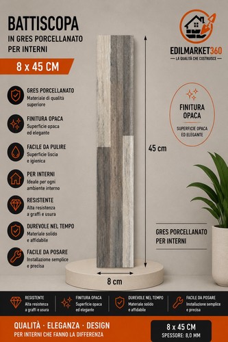 1pz battiscopa effetto - 1pz,