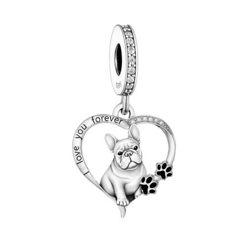 Charm bulldog francese argento - francese,