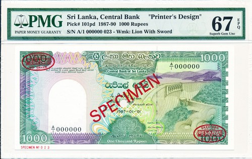 Banca centrale sri lanka 1000 - lanka,