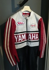 Tuta moto intera in pelle mod. Yamaha anni Settanta