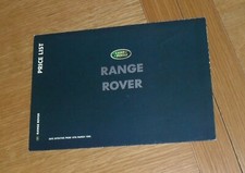 Listino prezzi Range Rover 1999 - P38 4.0 2.5 DT 2.5 SE DSE 4.6 HSE 