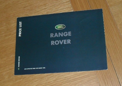 Listino prezzi range rover - prezzi,