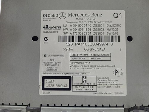 Autoradio originale mercedes - originale,