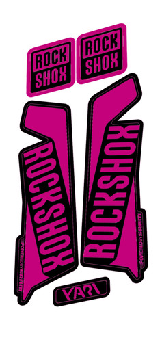 Rockshox yari kit decalcomanie - rockshox,
