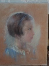 antico ritratto con cornice