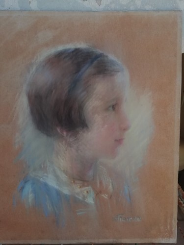 Antico ritratto con - ritratto, cornice