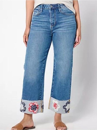 Jeans boho ricamati - , driftwood