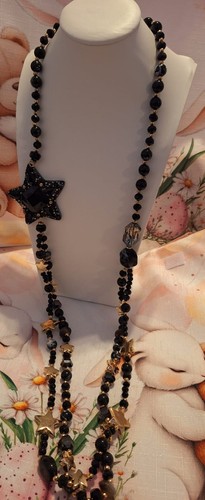 Collana donna lunga - da, nera