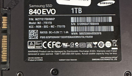 Samsung ssd 840 evo 2 - 840, 1