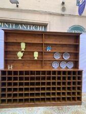 Antica libreria mobile da negozio a scomparti, fine dell'800 inizi del 900