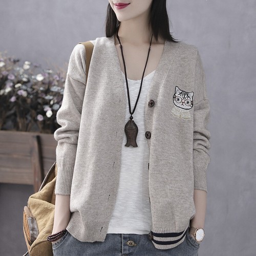 Cardigan donna modello gatto