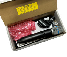 Shure GLXD2+/B87A Z3 trasmettitore wireless portatile con capsula microfono vocale BETA 87A