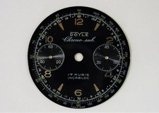 Doyle Chrono Sub 2 contatori vintage quadrante 28,4mm per Cal. Valjoux 23