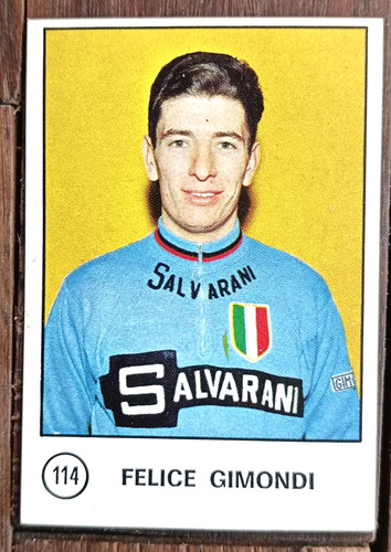 114 felice gimondi figurina - n.114,