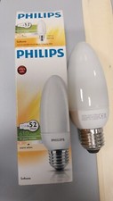 Lampadina Philips 12w=52w, oliva 610 lumen softone E27 no LED