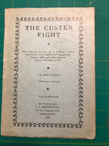 The custer fight - custer, /