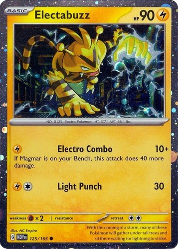 Electabuzz 125 165 pokemon - 125/165,