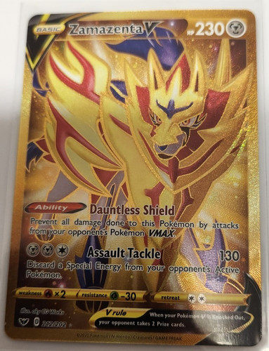 Pokémon tcg zamazenta v oro - pokémon,