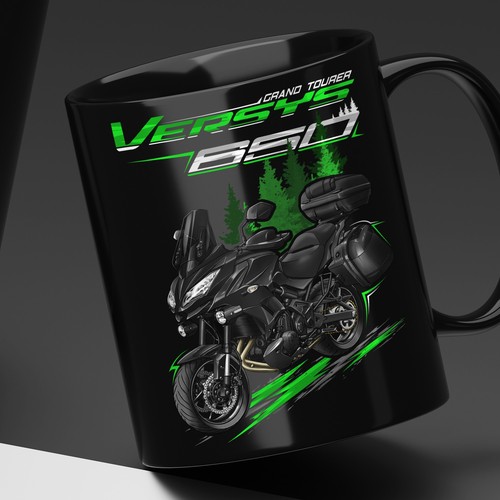 Tazza caffè moto kawasaki - moto,
