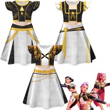 Costume cosplay bambina KPop cacciatori di demoni Rumi Mira Zoey festa vestito fantasia gonne