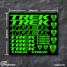 Set adesivi Trek verde fluo |