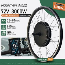 Kit Conversione Bicicletta Elettrica 72V 3000W Mozzo Ruota Motore Ruota 20-29 700C
