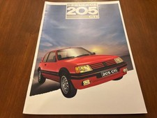 PEUGEOT 205 GTI -Catalogue