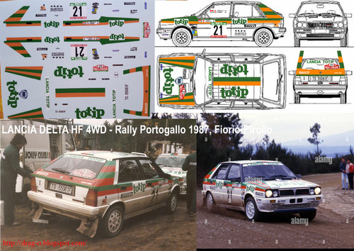 Decals lancia delta - lancia, hf