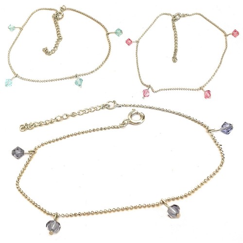 Cavigliera donna con cristalli