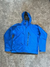 Giacca antipioggia Gore-Tex Shell attrezzatura da montagna - blu - leggera - cappuccio - XL