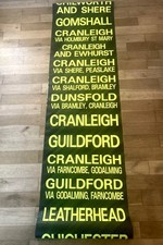 HUGE Vintage London Bus Blind