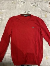 maglione lacoste uomo Rosso