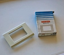 GEWISS GW22002 placca placchetta bianca bianco avorio System Basic 3 moduli