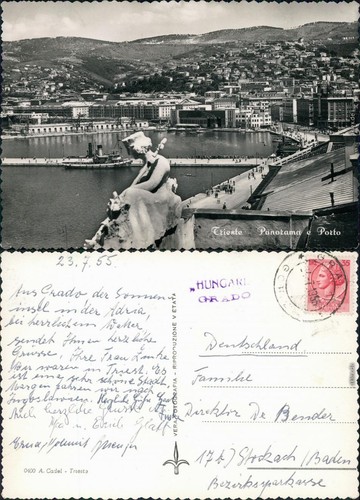 Cartolina trieste - cartolina,