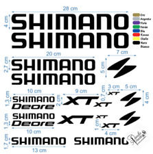 ADESIVI SHIMANO BIKE MTB  BICICLETTA PRESPAZIATI BICI STICKERS VINILE PERMANENTE